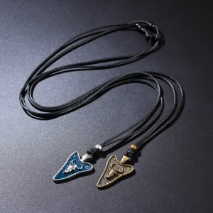 Vintage stierenkop hanger kettingen met zwart koord voor heren hiphop sieraden stijl