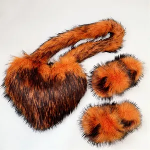 Donne Pelliccia Sintetica Pantofole Soffice Caldo Inverno Casa Scarpe Morbido Peluche Interno Casual Comodo Calzature