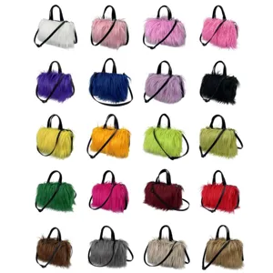 Colección de bolsos tipo almohada de piel sintética estilo Y2K en varios colores con correas