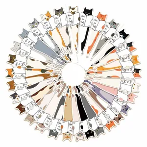 Cute cat reading bookmarks creative student reading page markers book accessories