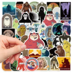 50pcs Bigfoot Sasquatch pegatinas de vinilo impermeables para ordenador portatil coche