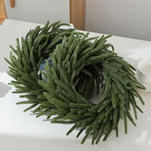 Artificial Norfolk Pine Garland Greenery Christmas Wreath for Holiday Home Decor