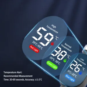 LED Digital Shower Water Thermometer for Baby Bath, Smart LED Screen Temperature Monitor for Home
