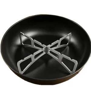 Outdoor Stainless Steel Cross Steam Rack Folding Camping Portable Cooking Pot Stand Grid