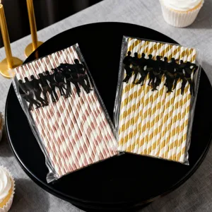 Disposable paper straws with muscular man silhouette decor, perfect for bachelorette party supplies.