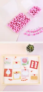 Pink heart pushpins for cork board cute decorative thumb tacks with storage box set
