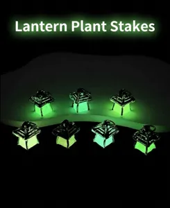 Mini lanterna luminosa micro paesaggio in resina per piante succulente e decorazione DIY.
