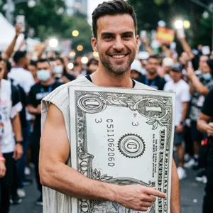 Costume de dollar Halloween adulte drôle tenue de cosplay de banknote robe de fête nouveauté