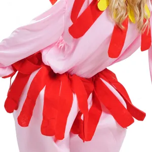 Costume de Cosplay de Poulet pour Femme Adulte Rose Fête de Scène Robe de Performance