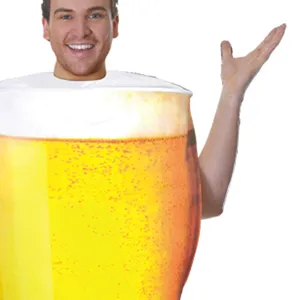 Halloween Bierglas Kostüm Erwachsene Männer Lustige Cosplay Party Outfit Performance