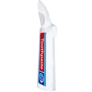 Costume de dentifrice drôle pour adultes, tenue de cosplay d'Halloween avec capuche et imprimé.