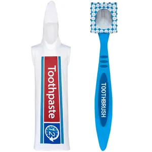 Costume de Couple Dentifrice et Brosse à Dents Drôle Halloween Nouveauté Jeu de Rôle Sans Manches À Capuche Polyester
