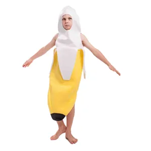 Déguisement de banane drôle Halloween combinaison pour fête jeu de rôle fruit tropical