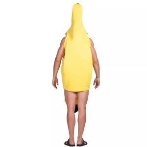 Costume de banane drôle pour adulte déguisement Halloween fête cosplay combinaison de fruits