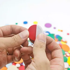 2mm thick foam round stickers colorful mixed EVA foam stickers with adhesive for crafts