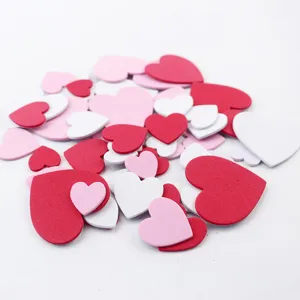Colorful EVA foam heart stickers for DIY crafts, scrapbooking, and Valentine's party decor.