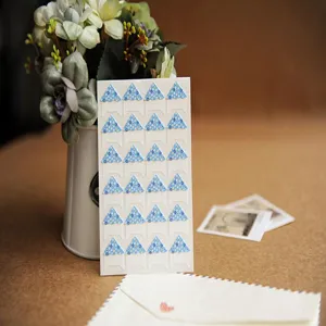 Floral photo corner stickers for scrapbooking DIY picture albums mounting 24 pieces pack