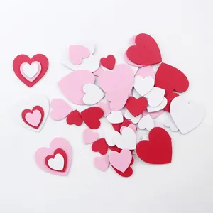 EVA foam heart stickers bulk assorted colors for DIY crafts Valentine's Day decorations