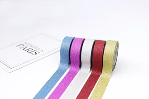 glitter washi tape detail set for diy crafts and creative scrapbooking decoration