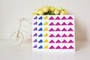 Colorful dot photo corners paper stickers for DIY scrapbooks photo albums decoration crafts