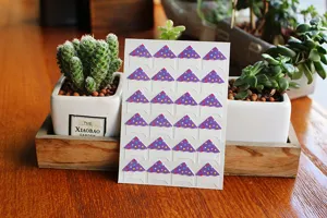 Wholesale cartoon dot photo corner stickers, 24pcs paper self-adhesive DIY album craft decors.