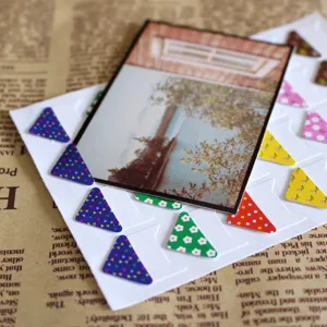 DIY photo corner stickers retro decorative craft stickers for scrapbooking albums.