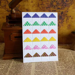 DIY self-adhesive photo corners colorful decorative stickers for scrapbooking and albums 120pcs