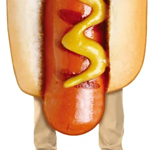 Déguisement de Hot-Dog Drôle pour Adulte, Combinaison Costume pour Fête et Scène