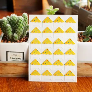 Cute cartoon polka dot photo corner stickers for DIY scrapbook album 24pcs paper mount