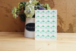 DIY photo corner stickers paper 24pcs mint green album protectors for handmade scrapbooking