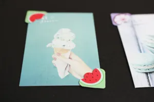 Cute watermelon photo corner stickers paper DIY scrapbooking picture protectors 24pcs