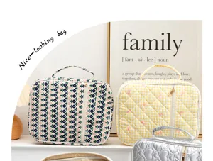 Quilted book storage bag portable travel prayer book protective cover handbag dustproof cover