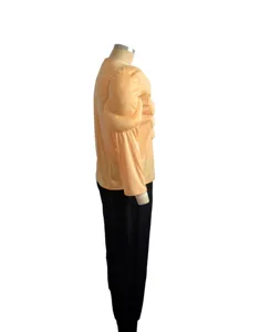 Detailed view of adult fake muscle costume top featuring 3D padded abs and arms for party.
