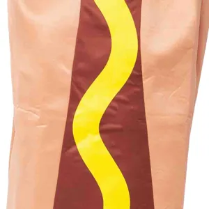 Drôle de costume de hot-dog pour adultes, idéal pour Halloween et les soirées cosplay.