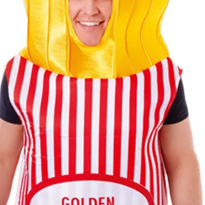 Funny French fries costume for adults Halloween party cosplay carnival stage performance outfit