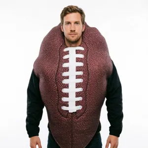 Halloween Football Cosplay Kostuum Grappig Sportthema Toneelvoorstelling Jumpsuit Volwassenen Unisex Feest Outfit