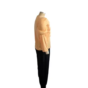 Adult fake muscle costume set with padded chest and arms for Halloween cosplay stage performance.
