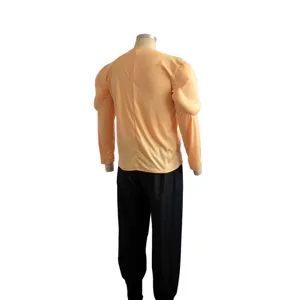 Adult male fake muscle costume set for Halloween cosplay stage performance and party events.