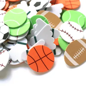 Children foam sports ball stickers mixed bulk set for kids birthday party decorations supply