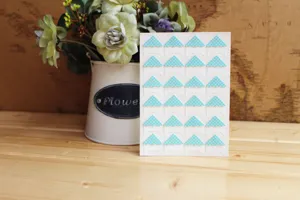 Autocollants de coins de photo adhésifs pour albums DIY, motif à carreaux rétro.