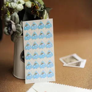 Cute cartoon paper photo album corner stickers for DIY handmade photo crafting details.