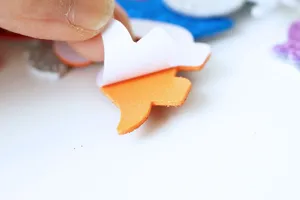 Kids EVA foam sticker peel-and-stick craft DIY handmade material accessory detail view