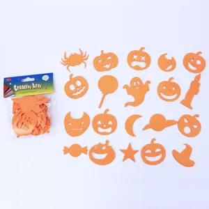 Halloween EVA glitter foam stickers DIY self-adhesive pumpkin ghost party craft decor items