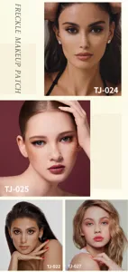 Freckle makeup patch face sticker star tattoo sticker detail display for holiday and daily fashion.