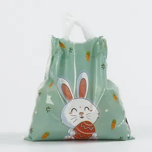 Oster Geschenktüte mit süßem Hasen und Ostereier Druck, ideal für Party Süßigkeiten Verpackung.