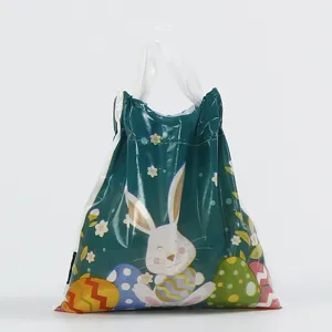 Osterhase Druck Plastik Geschenktüte Party Süßigkeiten Verpackung Präsent Beutel Detail
