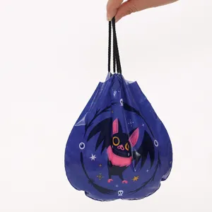 Halloween Kordelzug Bonbon Beutel süßes Fledermaus Design Party Kekse Geschenkverpackung