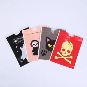 Halloween Geschenktüten Set, süße Geist und Totenkopf Design Beutel für Party, Mehrpack.