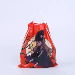 Halloween Geschenktüte Hexe Süßigkeiten Kordelzug Tasche Party Verpackung Beutel Dekoration