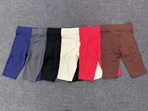 Damen High Waist Yoga Shorts Push Up Fitness Workout Laufen Sportshorts Mehrere Farben